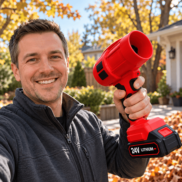 GALEHAWK™ Cordless Jet Blower — 150 MPH Hurricane Force in the Palm of Your Hand!