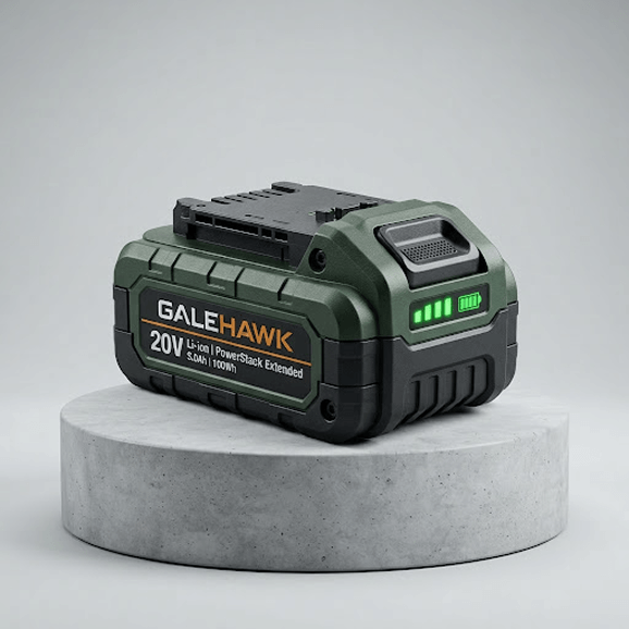 GALEHAWK™ 20V Lithium PowerStack Extended Battery Pack — Double Your Runtime with Zero Downtime!