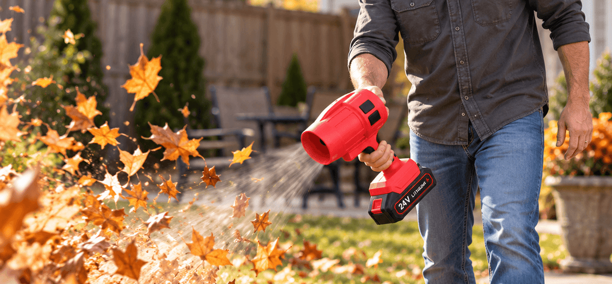 GALEHAWK™ Cordless Jet Blower — 150 MPH Hurricane Force in the Palm of Your Hand!